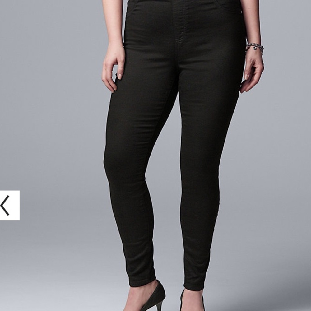 Simply Vera wang skinny mid rise jeans 24